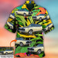 Car Camaro Car Classic Style Tropical Flower Custom Photo - Hawaiian Shirt - Reefox