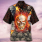 Skull Lava On Fire - Hawaiian Shirt - Reefox