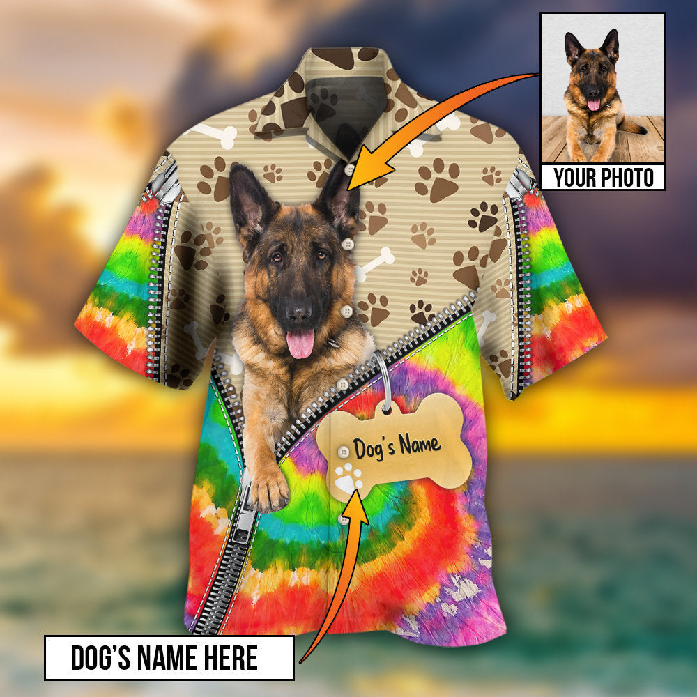 German Shepherd Dog Various Style Custom Photo Personalized - Hawaiian Shirt - Reefox