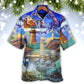 Lighthouse Christmas Shine Your Light In Storm And Darkness - Hawaiian Shirt - Reefox