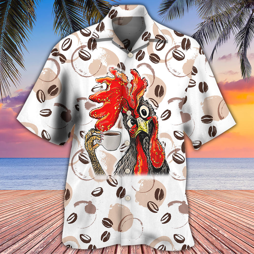 Coffee I Like Chickens And Coffee - Hawaiian Shirt - Reefox