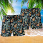 Guitar Love Life Tropical Leaf - Beach Short Reefox - Owls Matrix LTD