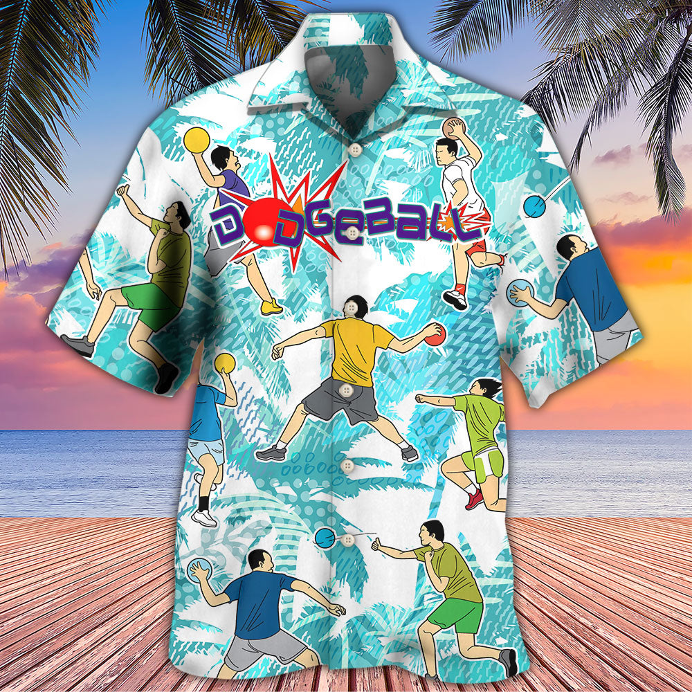 Dodgeball Ball Games Tropical Life - Hawaiian Shirt - Reefox