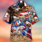 America Independence Day Animal Happy - Hawaiian Shirt - Reefox