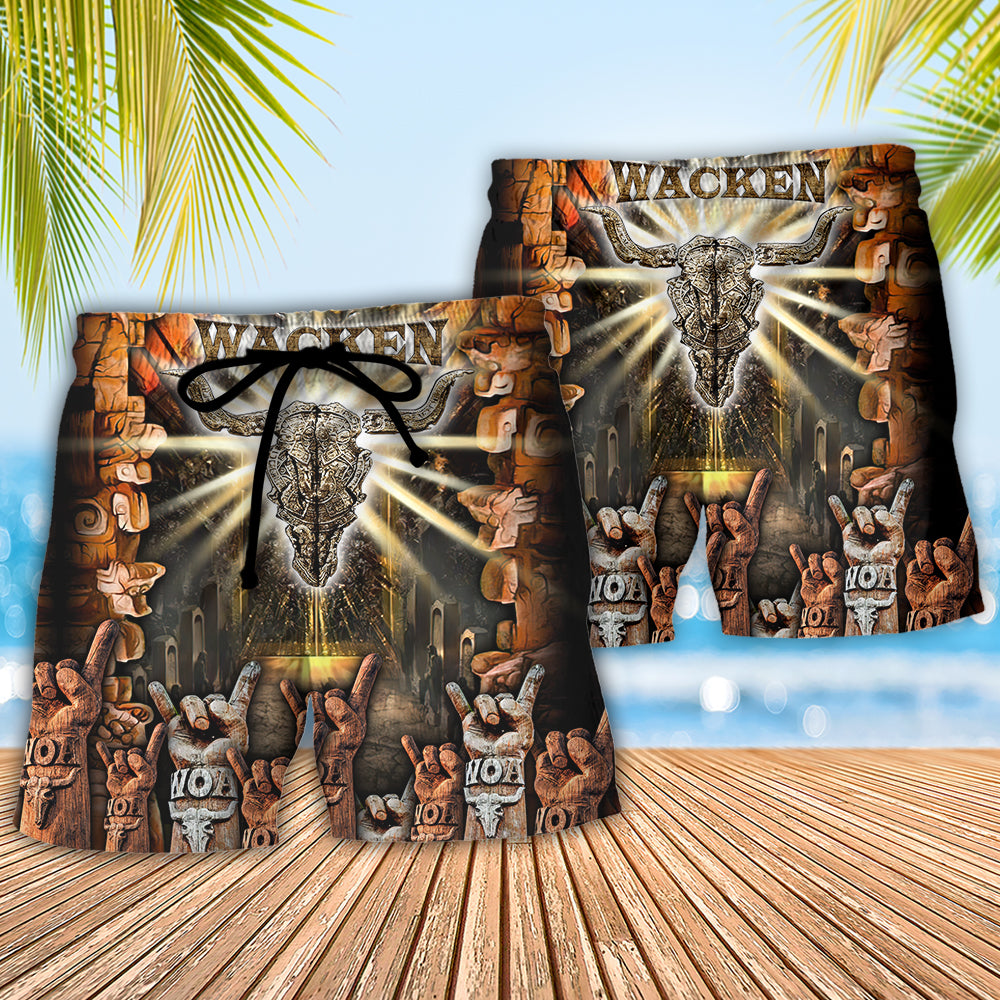 Music Event Wacken Open Air - Beach Short Reefox - Owls Matrix LTD