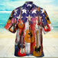 Guitar Independence Day Star America - Hawaiian Shirt - Reefox