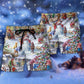Christmas Winter Holiday Santa Claus Is Coming - Beach Short Reefox - Owls Matrix LTD