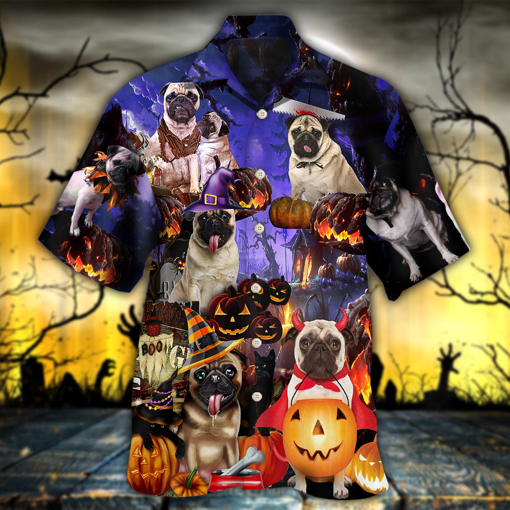 Halloween - Pug Never Mind The Witch - Hawaiian Shirt - Reefox
