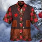 Christmas Santa Cowboy Vintage Style - Hawaiian Shirt - Reefox