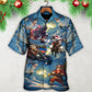 Christmas Santa Gun Fight In Xmas - Hawaiian Shirt - Reefox
