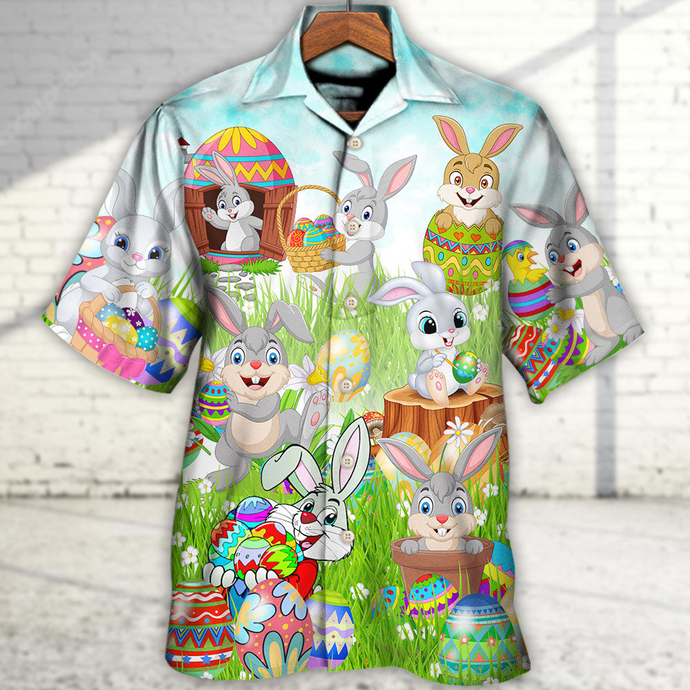 Easter Im So Egg Funny Rabbit - Hawaiian Shirt - Reefox