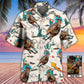Cowboy Barrel Racing Tropical Desert Custom Photo - Hawaiian Shirt - Reefox