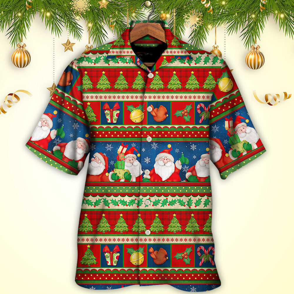 Christmas Santa Claus Happy Xmas - Hawaiian Shirt - Reefox