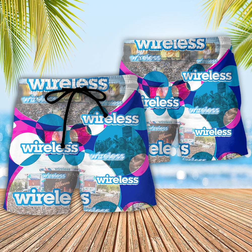 Music Event Wireless Festival Drop The Beat - Beach Short Reefox - Owls Matrix LTD