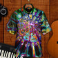 Hippie Funny Guitar Music Colorful - Hawaiian Shirt - Reefox