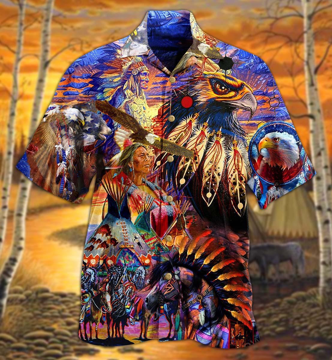 Native Eagle All My Heart - Hawaiian Shirt - Reefox