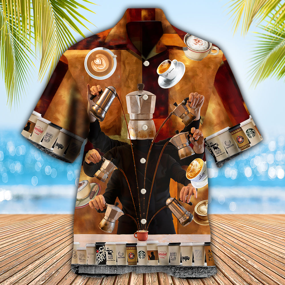Barista Keep Calm It’s Coffee O’clock - Hawaiian Shirt - Reefox