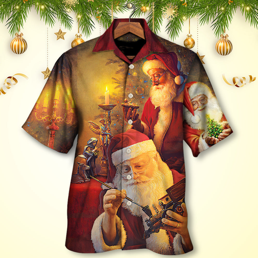 Christmas Santa Claus The Spirit of Christmas Art Style - Hawaiian Shirt - Reefox