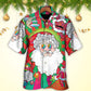 Christmas Santa Claus Psychedelic Colorful - Hawaiian Shirt - Reefox