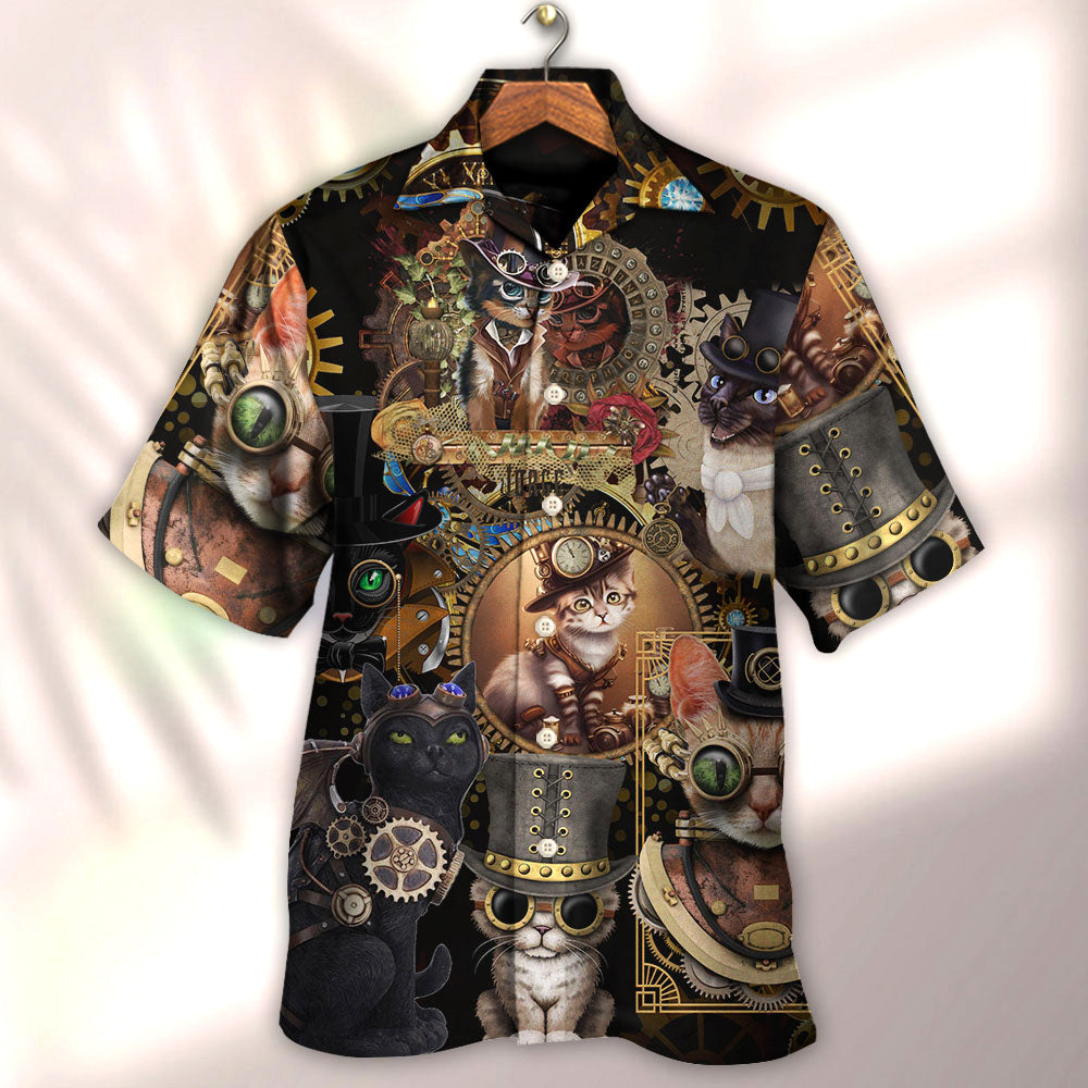 Cat Steampunk Art Keep Calm And Steampunk - Hawaiian Shirt - Reefox