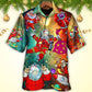 Christmas Santa Claus Astronaut Story In The Galaxy - Hawaiian Shirt - Reefox