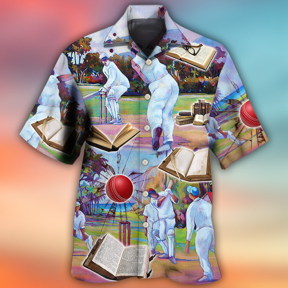 Cricket And Book Lover - Hawaiian Shirt - Reefox