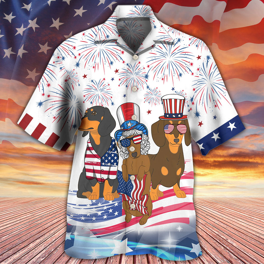 Dachshund Independence Day Is Coming - Hawaiian Shirt - Reefox