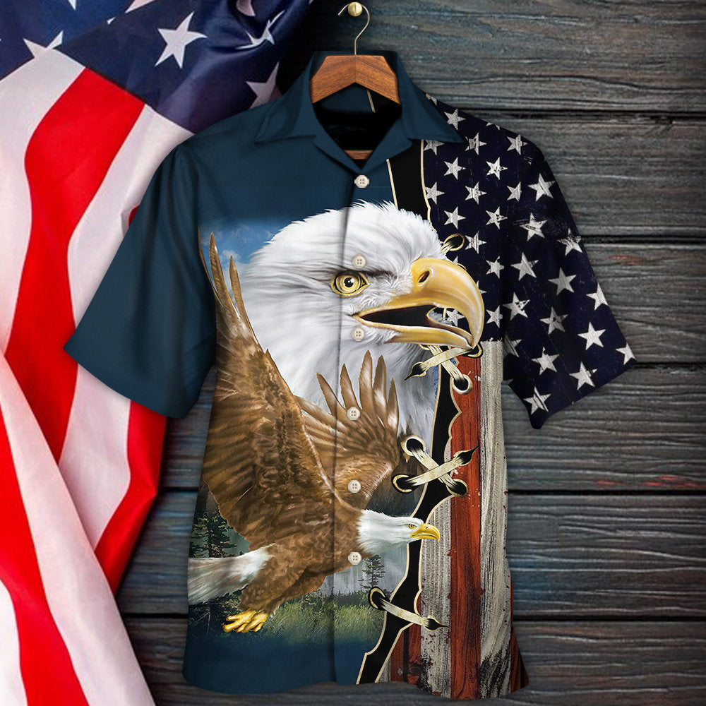 America Eagle Wildlife Faith - Hawaiian Shirt - Reefox