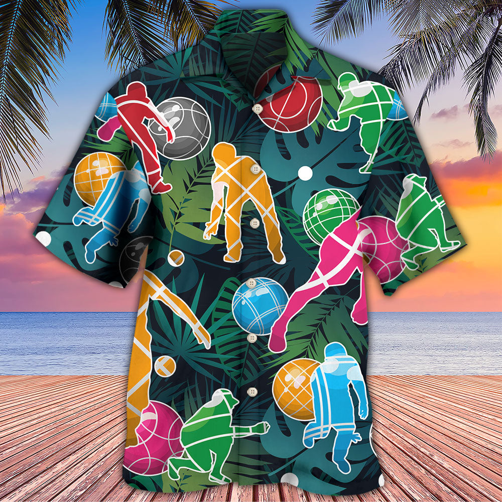 Bocce Ball Tropical Colorful Ball Games - Hawaiian Shirt - Reefox