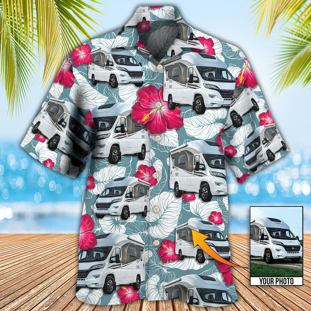 RV Camper Tropical Custom Photo - Hawaiian Shirt - Reefox