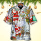Christmas Santa Claus Snowman Elf So Happy Art Style - Hawaiian Shirt - Reefox