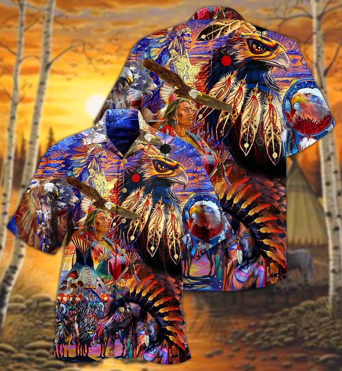 Native Eagle All My Heart - Hawaiian Shirt - Reefox
