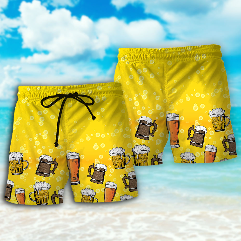 Beer I Like Beer My Lacrosse And Maybe 3 People - Beach Short Reefox - Owls Matrix LTD