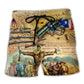 Beach Short / Adults / S No Gun For Lovely Life - Beach Short Reefox - Owls Matrix LTD