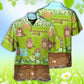 Groundhog Day Happy Spring Day With Grass Flowers - Hawaiian Shirt - Reefox
