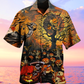 Halloween Skull Darkness - Hawaiian Shirt - Reefox