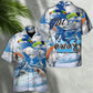 Parasailing Let's Fly Away With Shark - Hawaiian Shirt