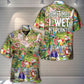 Gardening Sometimes I Wet My Plants Flowers Vintage Art - Hawaiian Shirt