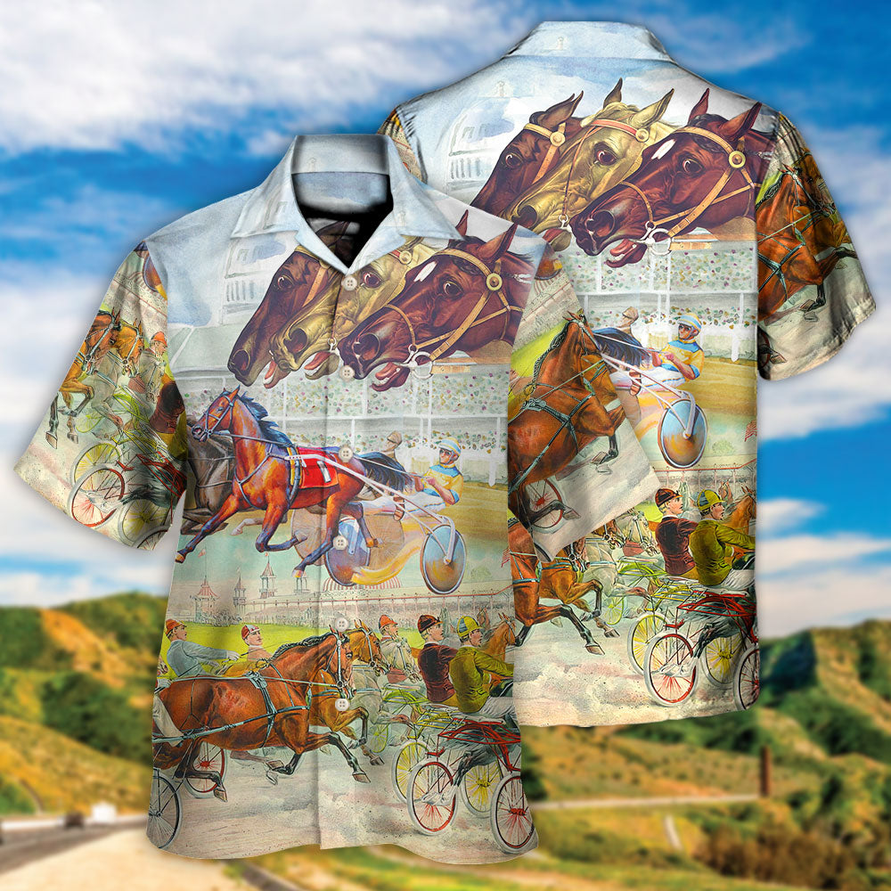 Harness Racing Horse Racing Horse Lover - Hawaiian Shirt - Reefox