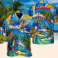 Surfing Funny Dinosaur Surfing Is Life Lovers Surfing - Hawaiian Shirt