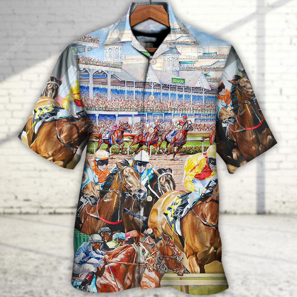 Horseback Riding Horse Because People Suck - Hawaiian Shirt