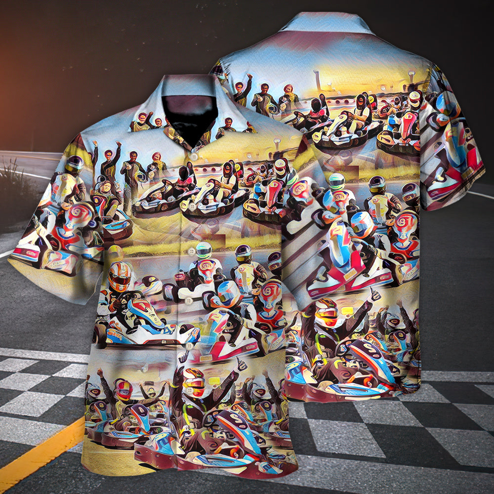 Kart Racing Painting Style - Hawaiian Shirt - Reefox