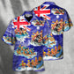 Water Rafting River Rafting Team Funny Lover Australia Flag Vintage Art Style - Hawaiian Shirt - Reefox