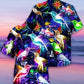 Hummingbird Neon Love Animals So Much - Hawaiian Shirt - Reefox