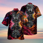 Wolf Loves Darkness Love Galaxy Sky - Hawaiian Shirt - Reefox