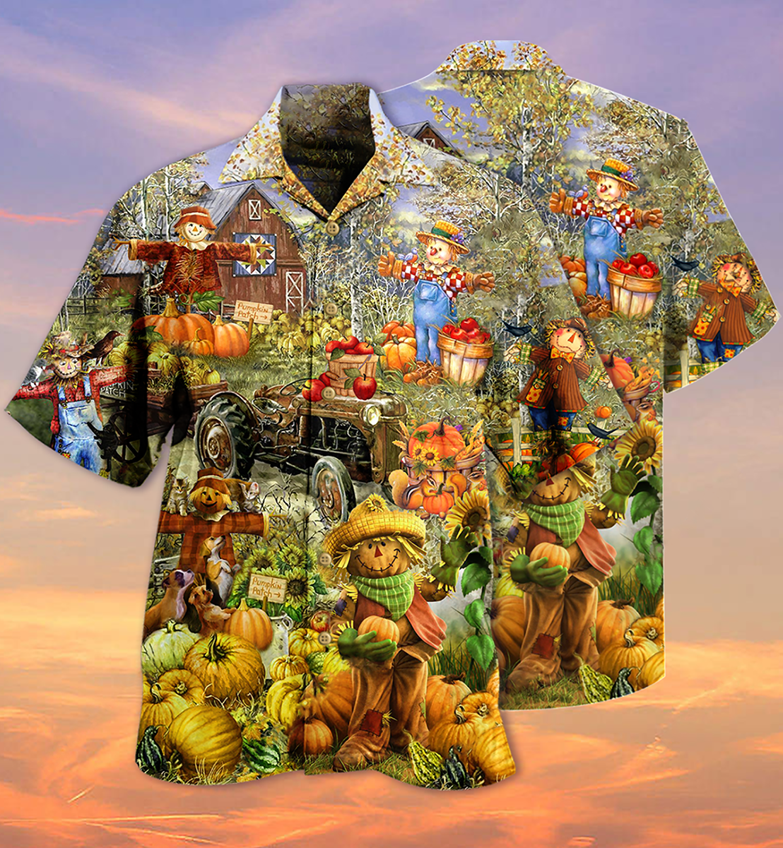 Halloween Pumpkin Smile Beautiful - Hawaiian Shirt - Reefox