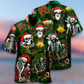 Skull Merry Xmas Happy - Hawaiian Shirt - Reefox