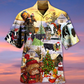 Cow Christmas Love Animals Love - Hawaiian Shirt - Reefox