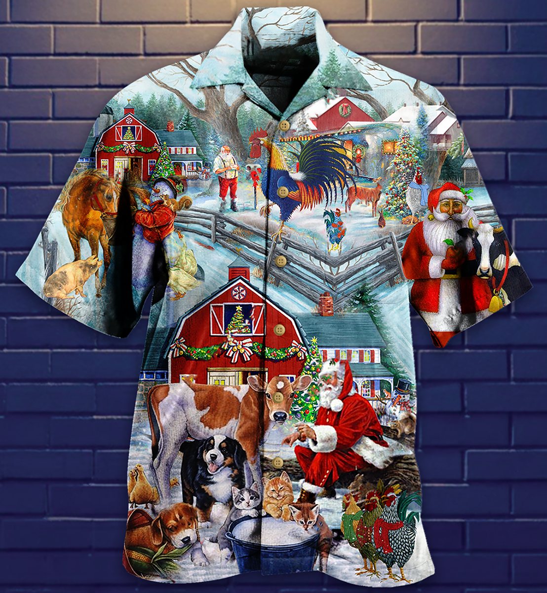 Christmas Love Animals So Much - Hawaiian Shirt - Reefox