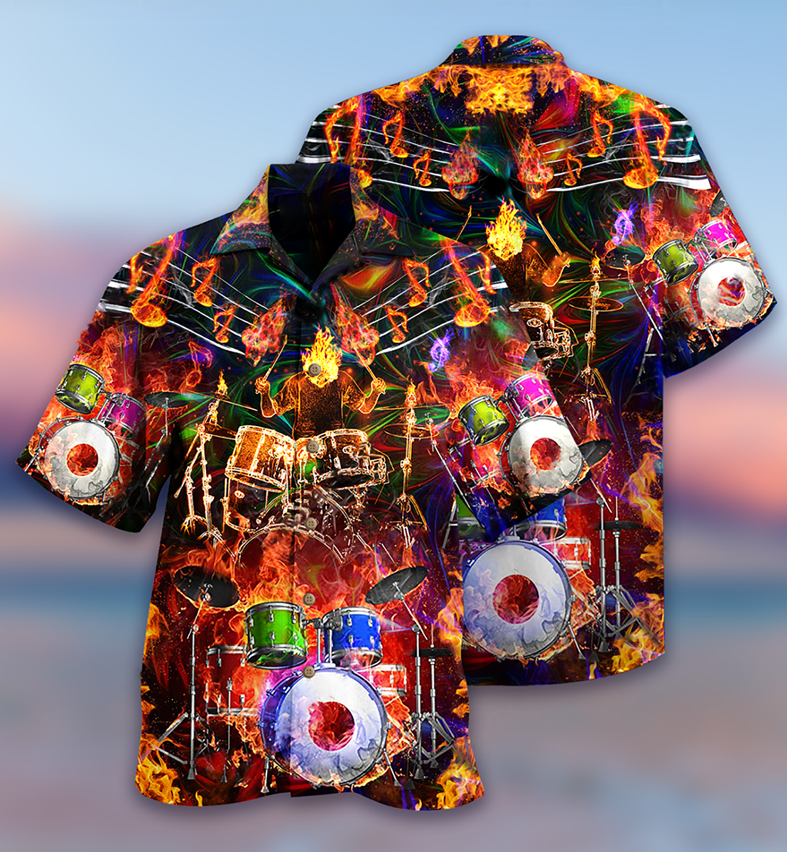 Drum Music Is My Life My Soul - Hawaiian Shirt - Reefox